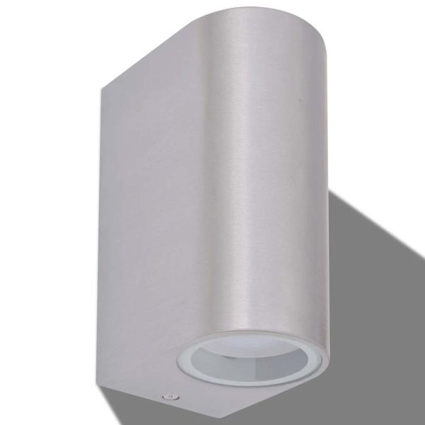 Външни LED прожектори за стена, обли, 2 бр