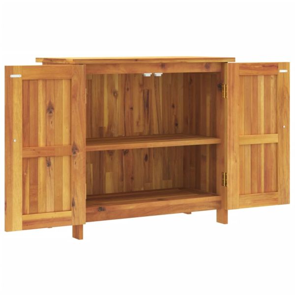 Градински шкаф 75x35x70 см масивна акация