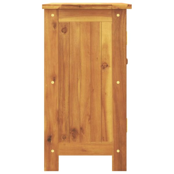 Градински шкаф 75x35x70 см масивна акация