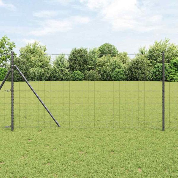 Ограда с пост Сив 1,2 x 25 m Стомана