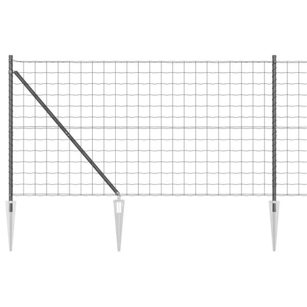 Ограда с пост Сив 1,2 x 25 m Стомана