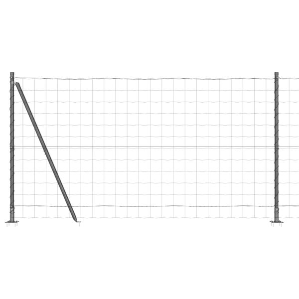 Ограда с пост Сив 1,2 x 25 m Стомана