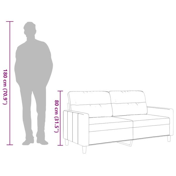 2-местен диван, Виненочервен, 140 см, текстил