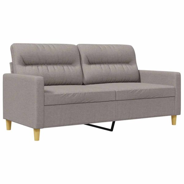 2-местен диван, Таупе, 140 см, текстил