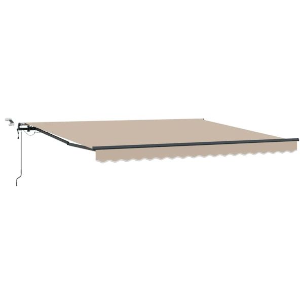 Прибираща се тента Бежово 400 × 300 cm Полиестер