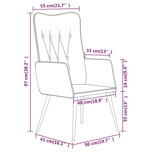 Wingback стол, сив, естествена кожа