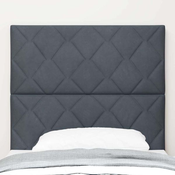 LED глава Тъмен сив 90 cm Кадифе