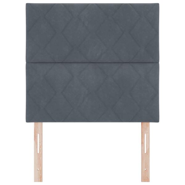 LED глава Тъмен сив 90 cm Кадифе