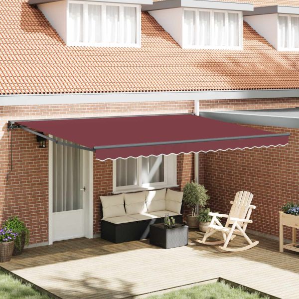 Рамка за сенник Бургундско червен 450 × 300 cm