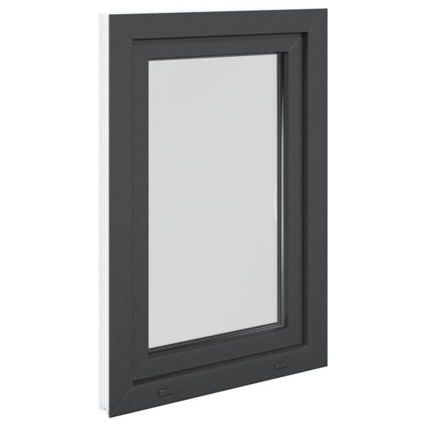 Прозорец за мазе RISOR 60 x 90 cm PVC и стъкло Антрацит