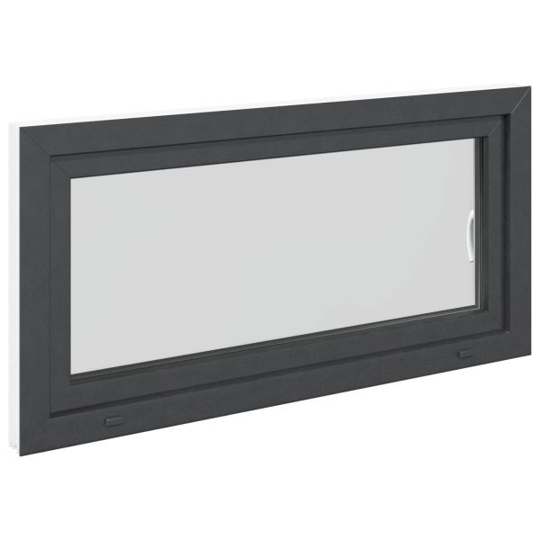 Прозорец за мазе RISOR 120 x 60 cm PVC и стъкло Антрацит