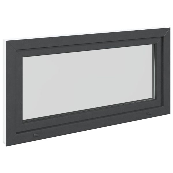 Прозорец за мазе RISOR 120 x 60 cm PVC и стъкло Антрацит