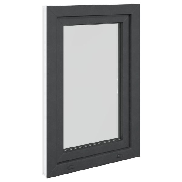 Прозорец за мазе RISOR 60 x 80 cm PVC и стъкло Антрацит