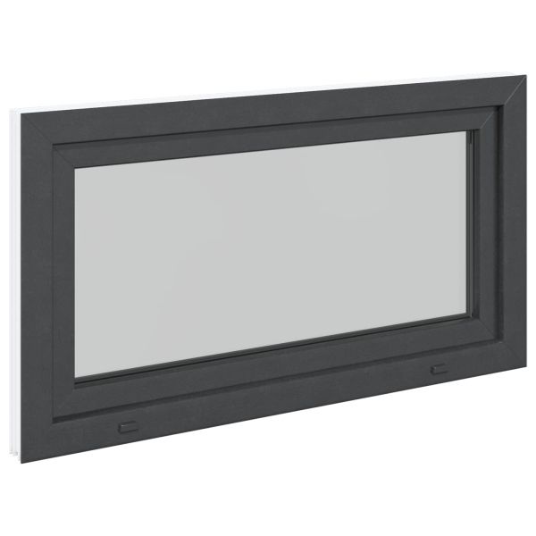 Прозорец за мазе RISOR 110 x 60 cm PVC и стъкло Антрацит