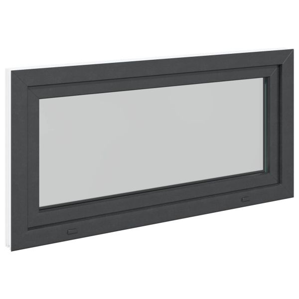 Прозорец за мазе RISOR 120 x 60 cm PVC и стъкло Антрацит