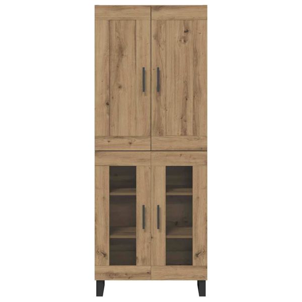 Висок шкаф 2 бр. Дъб 69,5 x 34 x 180 см