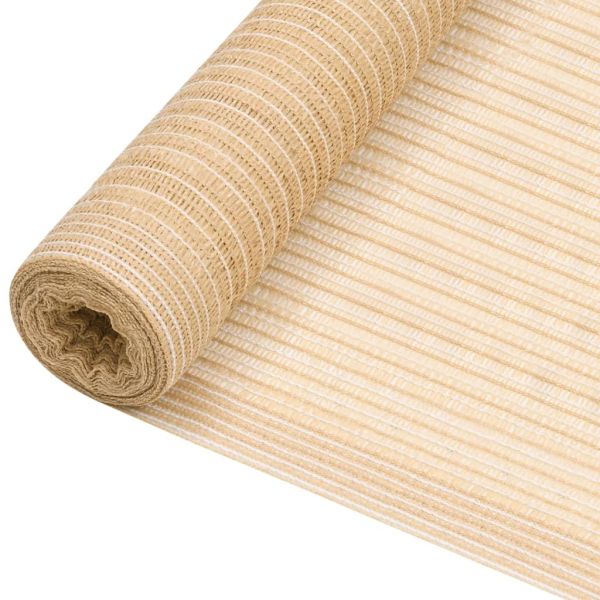 Засенчваща мрежа бежова 3,6x25 м HDPE 75 г/м²