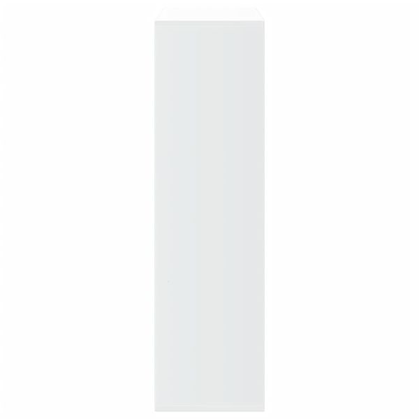 Разделител за стая / библиотека, бял, 69,5x29x103,5 см