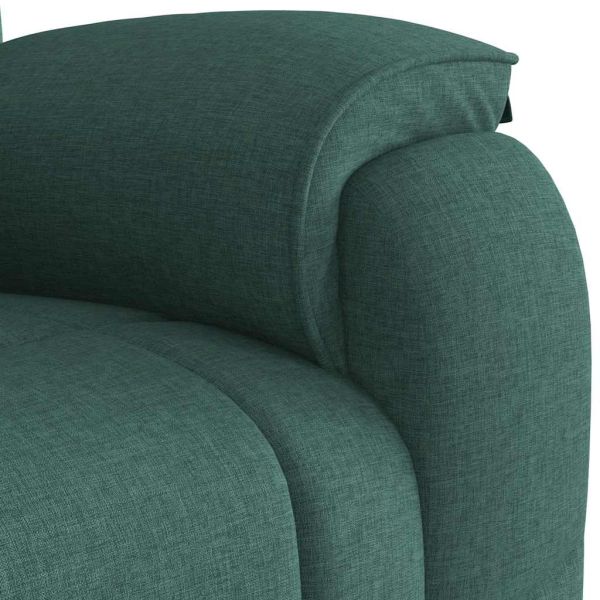 Масажен наклоняем стол, тъмнозелен, текстил