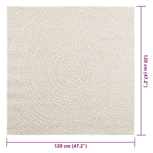 Килим "ZIZUR", 120x120 см, визия юта, за закрито и открито