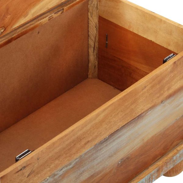 Маса за кафе регенерирано дърво 70x70x38 см