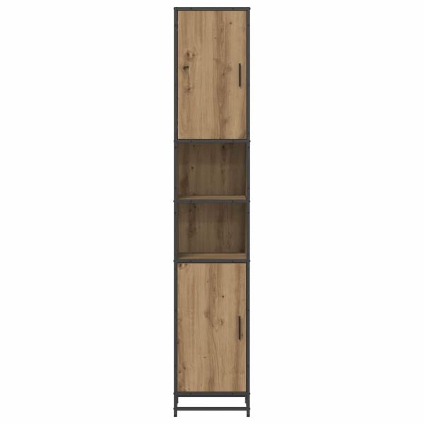 Комплект мебели за баня с рафт с врата Дъб 35 x 37,5 x 188,5 см