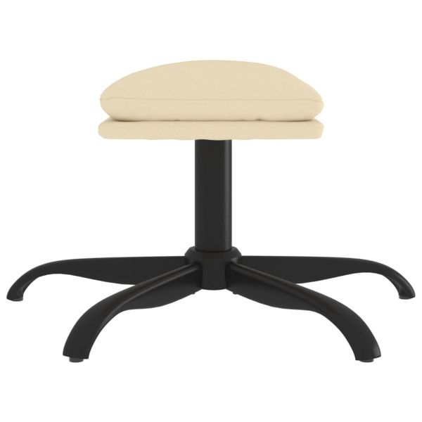 Табуретка, кремава, 60x60x36 см, плат