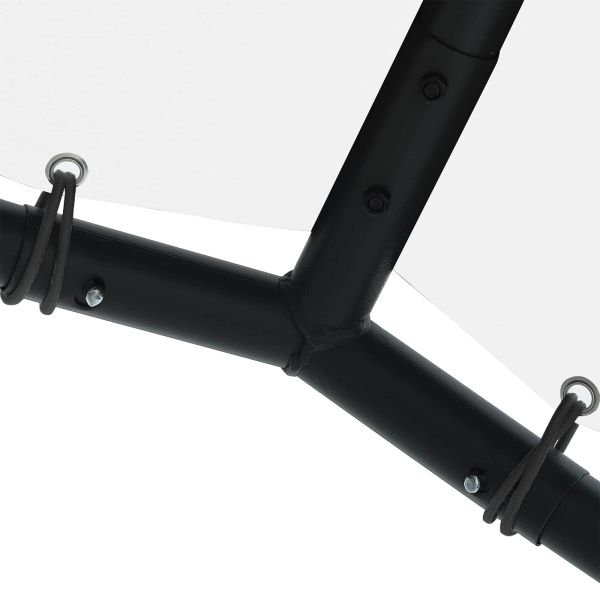 Шатра Бял 4 x 4 x 2,6 м Стомана и полиester