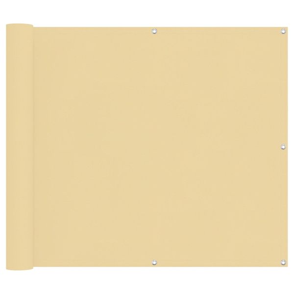 Балконен екран Пясък 100 x 1000 cm Оксфордска тъкан