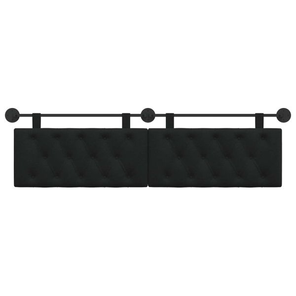 Табла за легло висяща Черно Текстил