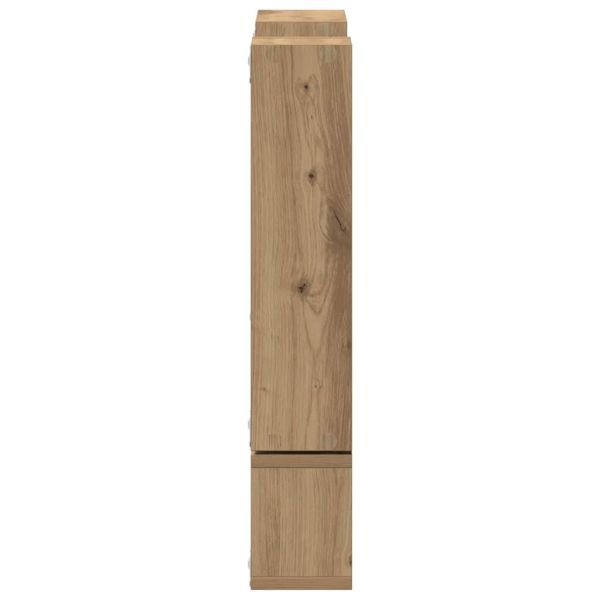 Стенен рафт Монтиране на стена Дъб 96 x 12 x 64 см