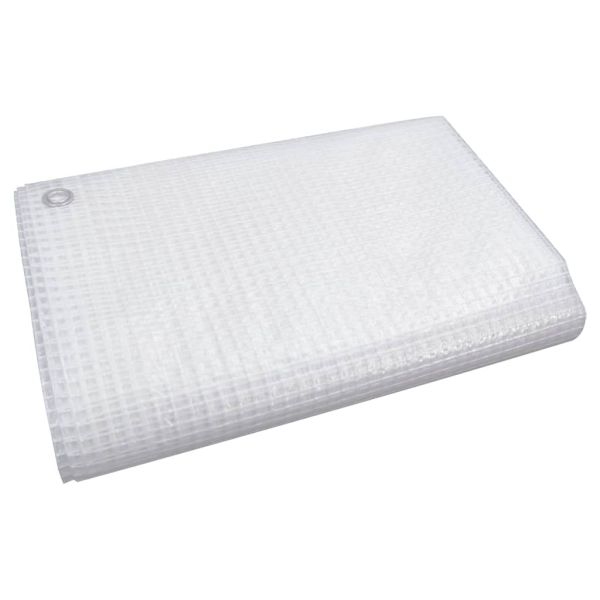 Брезент тип Лено, 140 г/м², 6x12 м, бял