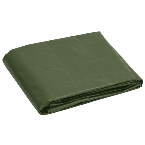 Брезент, 180 г/м², 6x10 м, зелен, HDPE