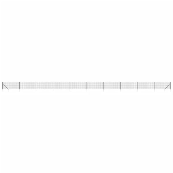 Ограда от телена мрежа с шипове, антрацит, 1,1x25 м