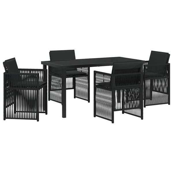 Комплект за хранене в градината 5 pcs Черно