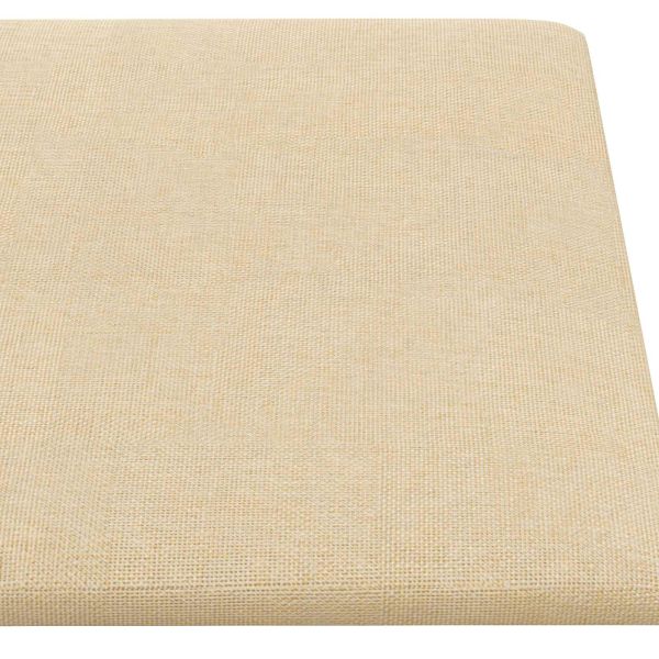 Стенно табло за легло 12 бр. 30 x 15 cm Крем текстил