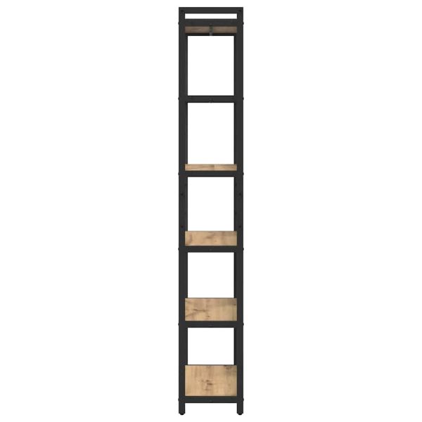 Рафт за книги Дъб 60 x 30 x 189,5 см Инженерно дърво