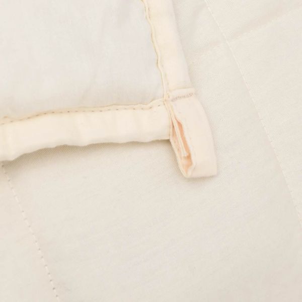 Утежнено одеяло светлокремаво 120x180 см 5 кг плат