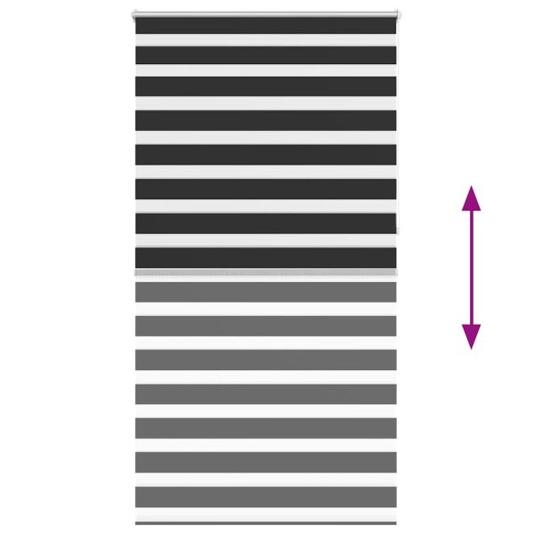 Зебра щора 120,9x230 см Ширина на плат 116,7 см черна