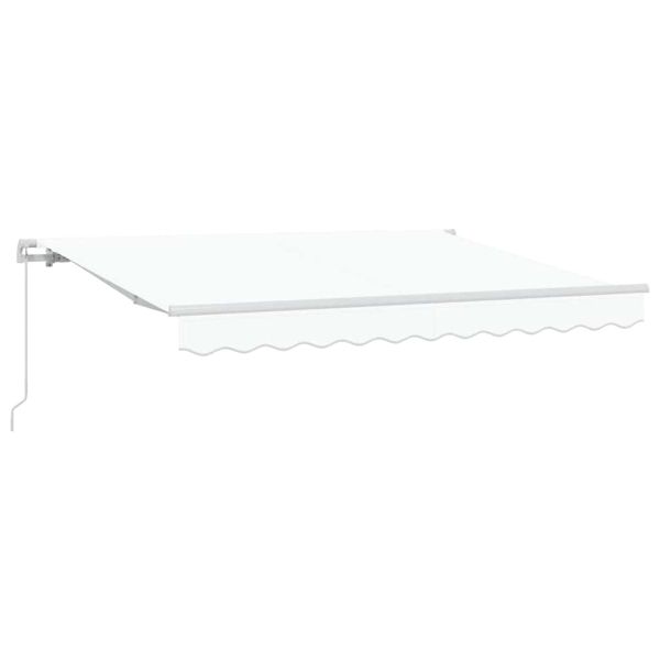 Сгъваем навес Бяло 250 x 200 cm текстил