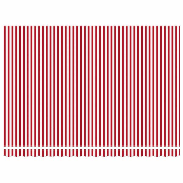 Рамка за сенник Червено и бяло 450 × 300 cm