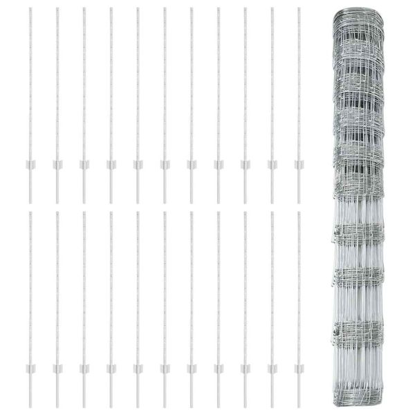 Див ограда с колове 50 x 1,2 м (Ш x В)