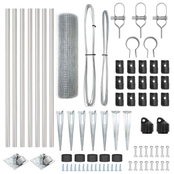 Стълб за ограда. Сребристо