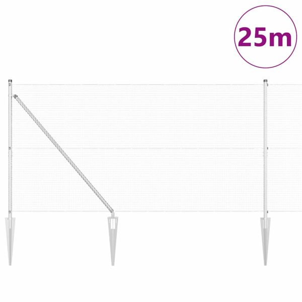 Стълб за ограда. Сребристо