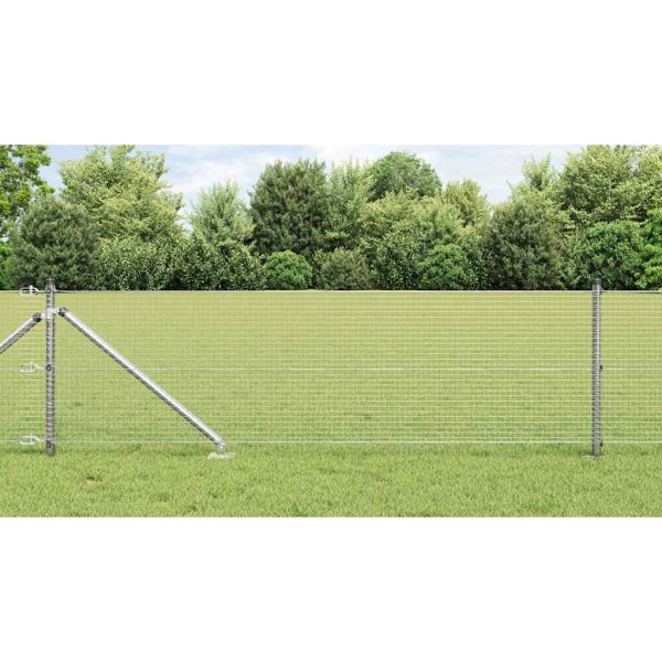 Стълб за ограда. Сребристо