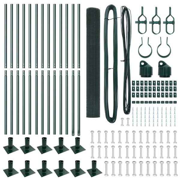 Стълб за ограда. Зелено