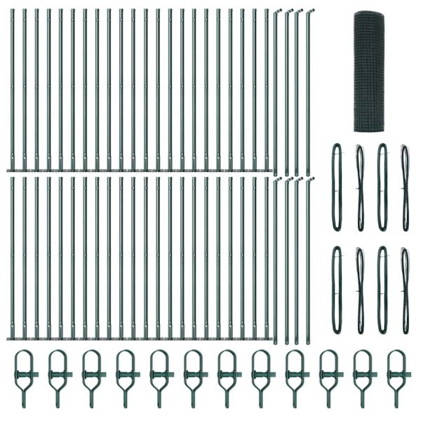 Стълб за ограда. Зелено