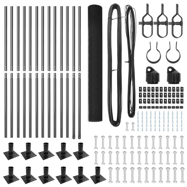 Стълб за ограда. Сиво