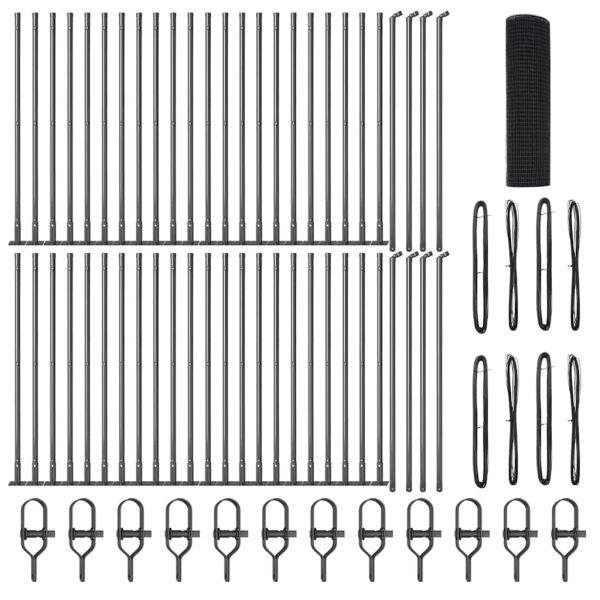 Стълб за ограда. Сиво