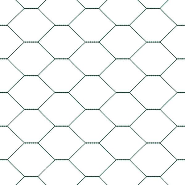 Шестоъградно ограждение с кол 10 x 1 m ПВЦ-обработена стомана